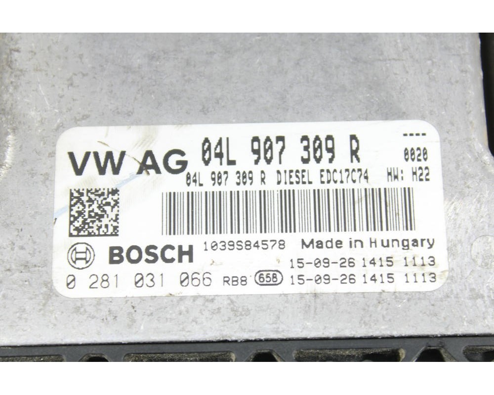 Recambio de centralita motor uce para volkswagen passat b8 (3g2, cb2) 1.6 tdi referencia OEM IAM 04L907309R  