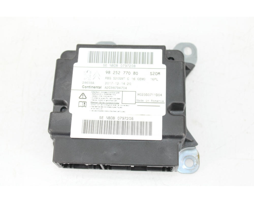 Recambio de centralita airbag para citroën c3 97 edition referencia OEM IAM 9825277080  