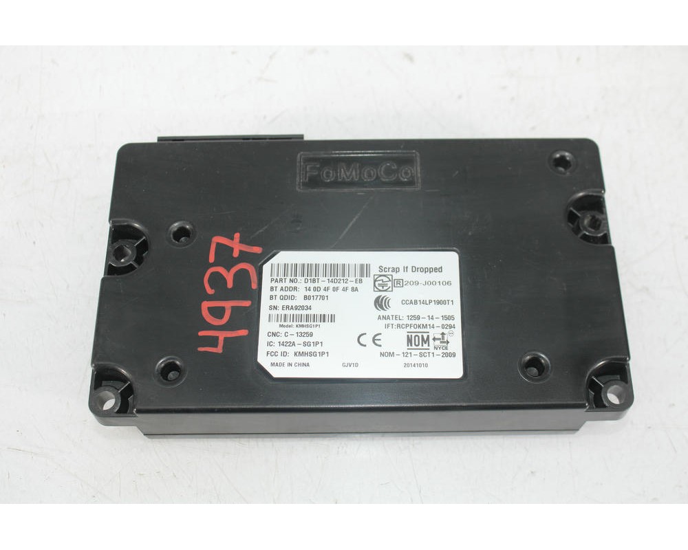 Recambio de centralita bluetooth para ford fiesta vi (cb1, ccn) 1.5 tdci referencia OEM IAM D1BT14D212EB  