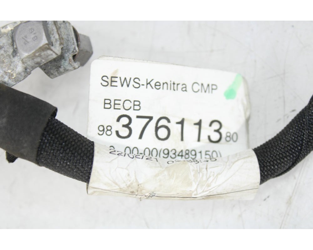 Recambio de cable negativo bateria para opel corsa e color edition referencia OEM IAM 9837611380  