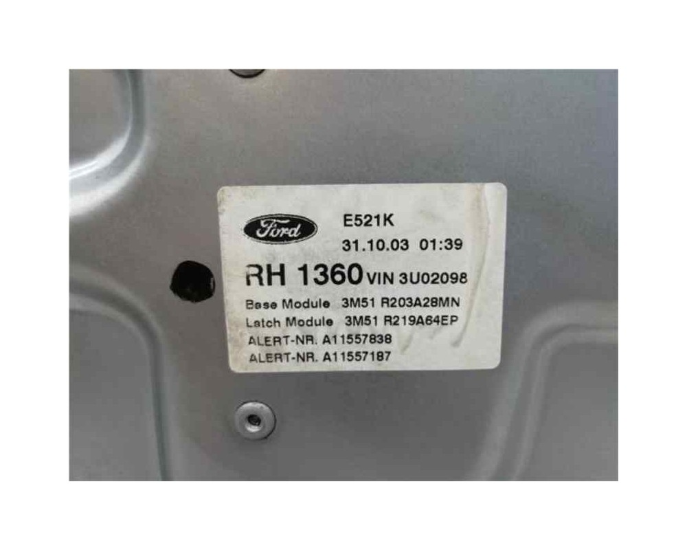 Recambio de motor elevalunas delantero derecho para ford c-max (cb3) referencia OEM IAM 3M5T14B533BE  