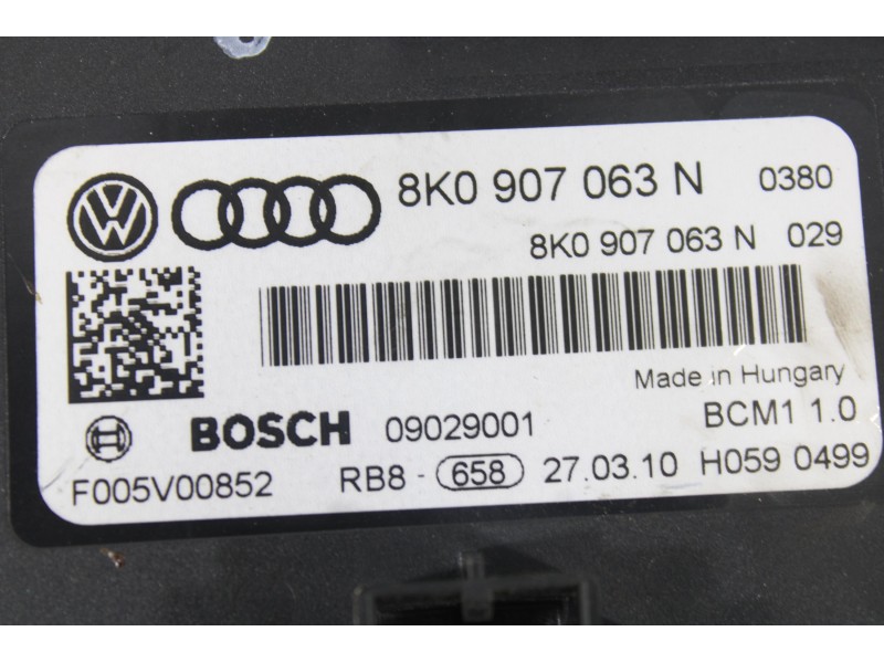 Recambio de modulo electronico para audi a4 b8 (8k2) 2.0 tdi referencia OEM IAM 8K0907063N  