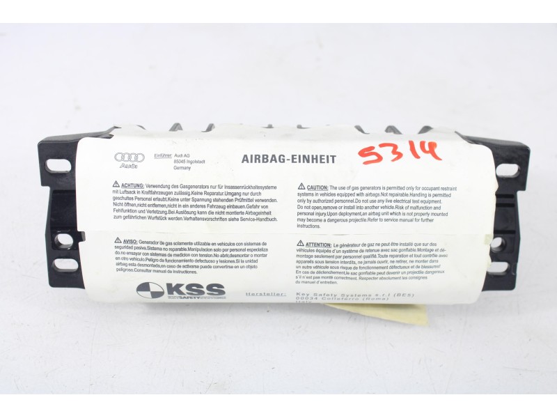 Recambio de airbag delantero derecho para audi a4 b8 (8k2) 2.0 tdi referencia OEM IAM 8T0880204F  