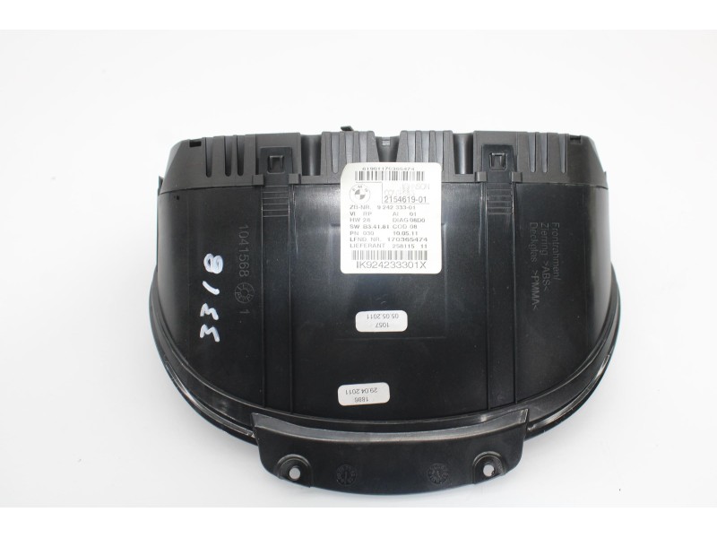 Recambio de cuadro instrumentos para bmw serie 1 berlina (e81/e87) 116d referencia OEM IAM 9242333  