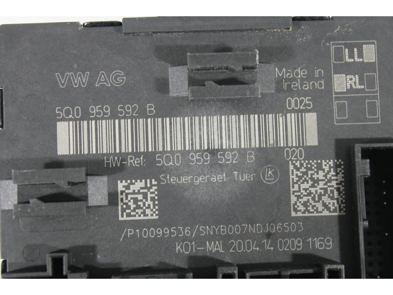 Recambio de centralita cierre para volkswagen golf vii (5g1, bq1, be1, be2) 1.6 tdi referencia OEM IAM 5Q0959592B  