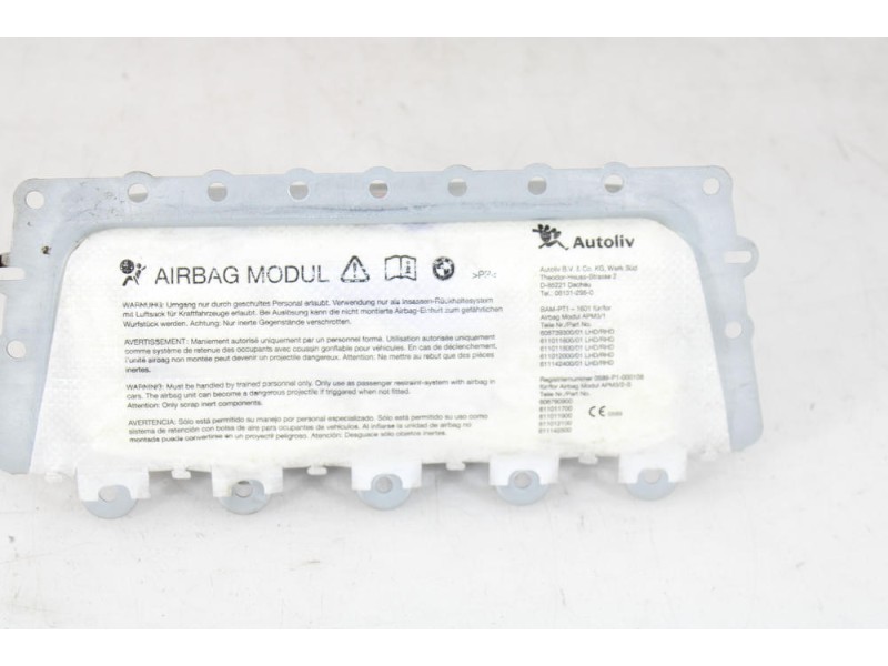 Recambio de airbag delantero derecho para bmw 5 (f10) 520 d referencia OEM IAM 39923039902  
