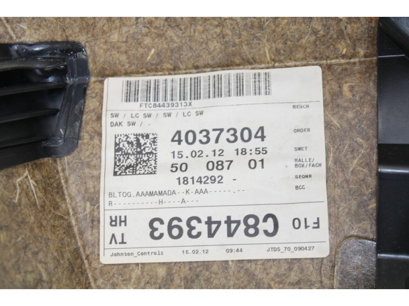 Recambio de guarnecido puerta trasera derecha para bmw 5 (f10) 520 d referencia OEM IAM 1777776  