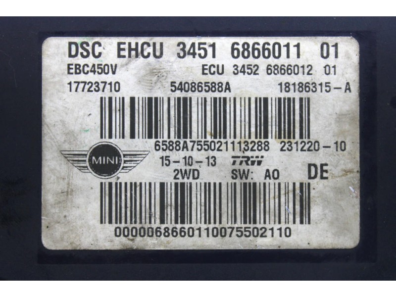Recambio de abs para mini mini paceman (r61) cooper d referencia OEM IAM 3451686601101  