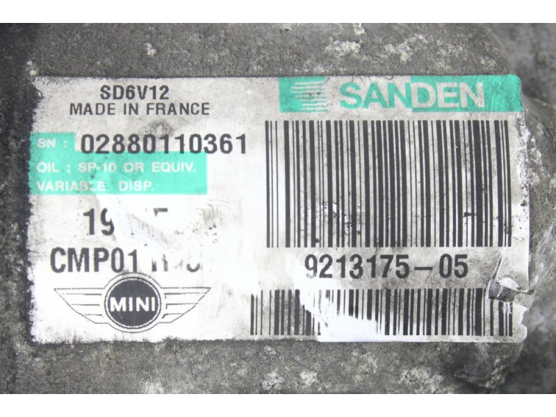 Recambio de compresor aire acondicionado para mini mini paceman (r61) cooper d referencia OEM IAM 921317505  