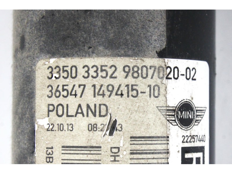 Recambio de amortiguador trasero derecho para mini mini paceman (r61) cooper d referencia OEM IAM 33503352980702002  
