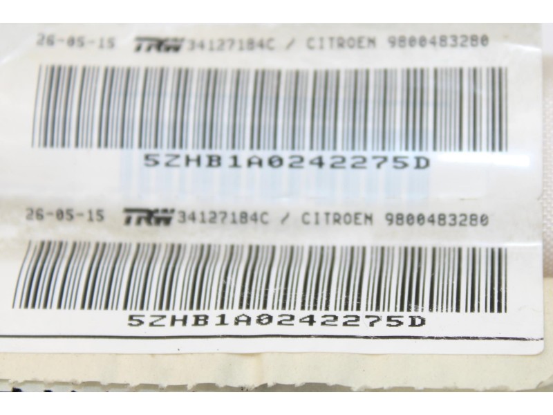 Recambio de airbag cortina delantero izquierdo para citroën c4 picasso business class referencia OEM IAM 9800483280  