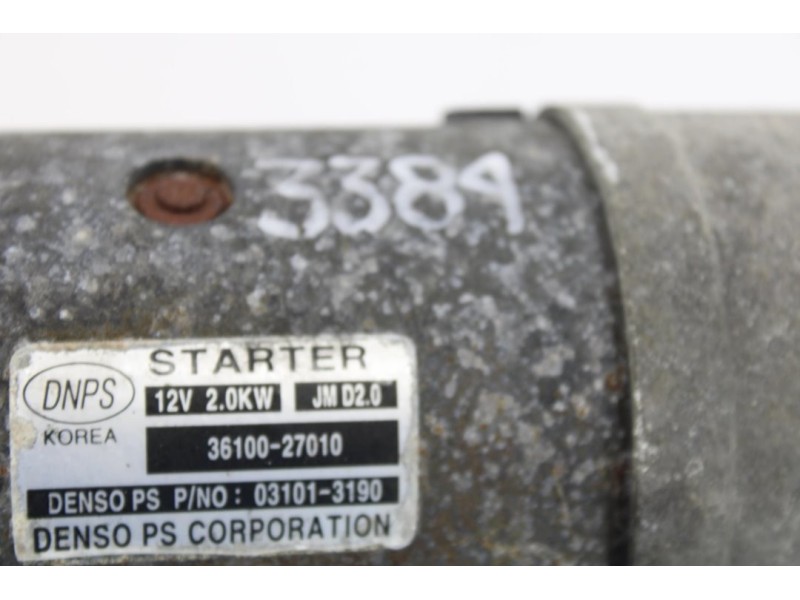 Recambio de motor arranque para hyundai santa fe (bm) 2.2 crdi style 4x4 referencia OEM IAM 3610027010  