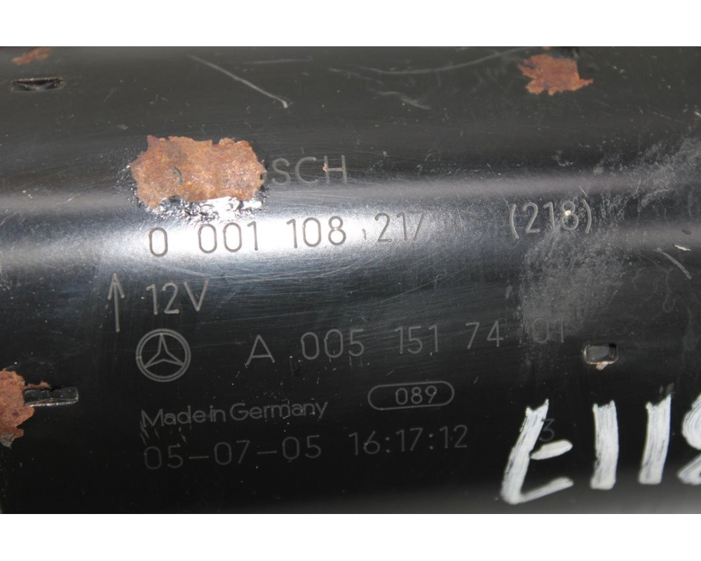 Recambio de motor arranque para mercedes-benz clase b (w245) 200 cdi (245.208) referencia OEM IAM A0051517401  