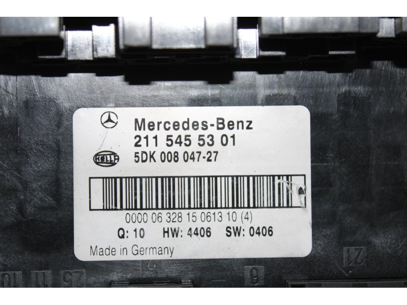 Recambio de caja reles / fusibles para mercedes-benz clase cls (w219) 320 cdi (219.322) referencia OEM IAM 2115455301  