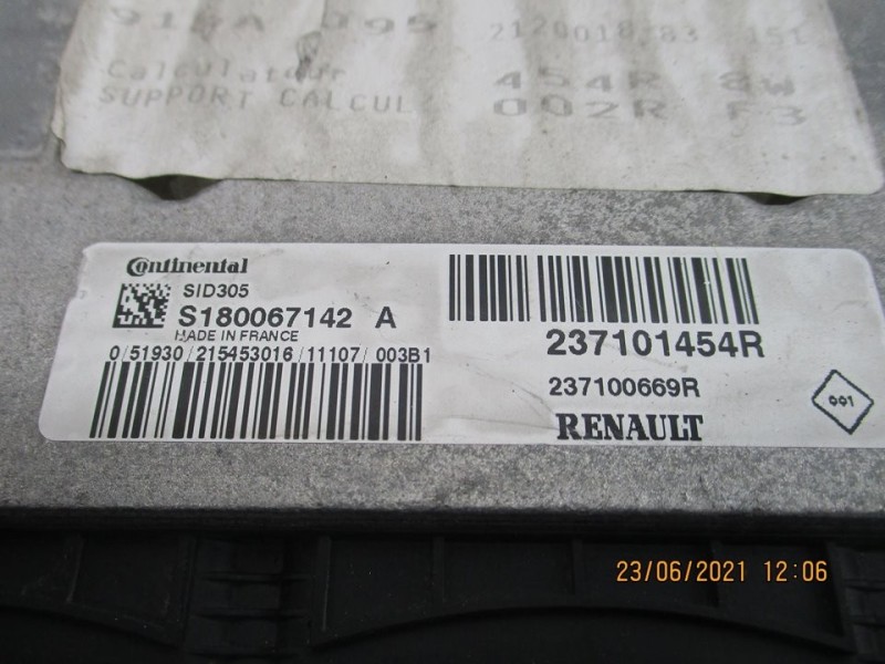 Recambio de centralita motor uce para renault scenic iii 1.5 dci diesel fap referencia OEM IAM 237101454  
