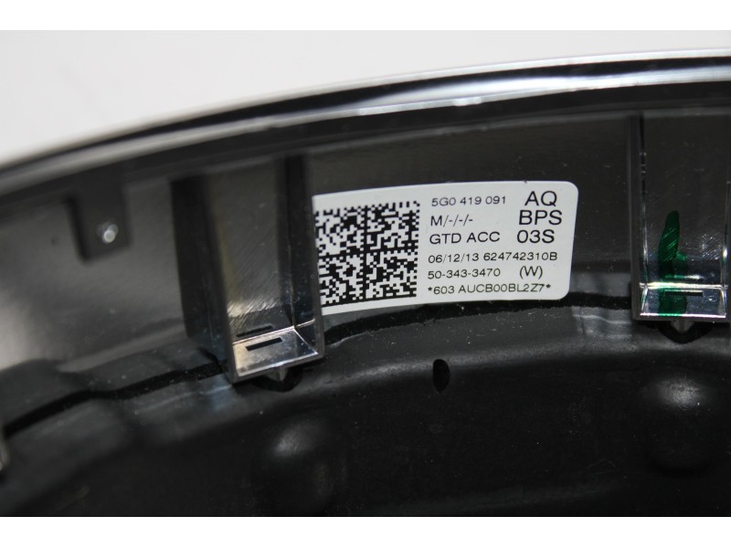 Recambio de volante para volkswagen golf vii lim. (5g1) gtd bluemotion tech. referencia OEM IAM 5G0419091  