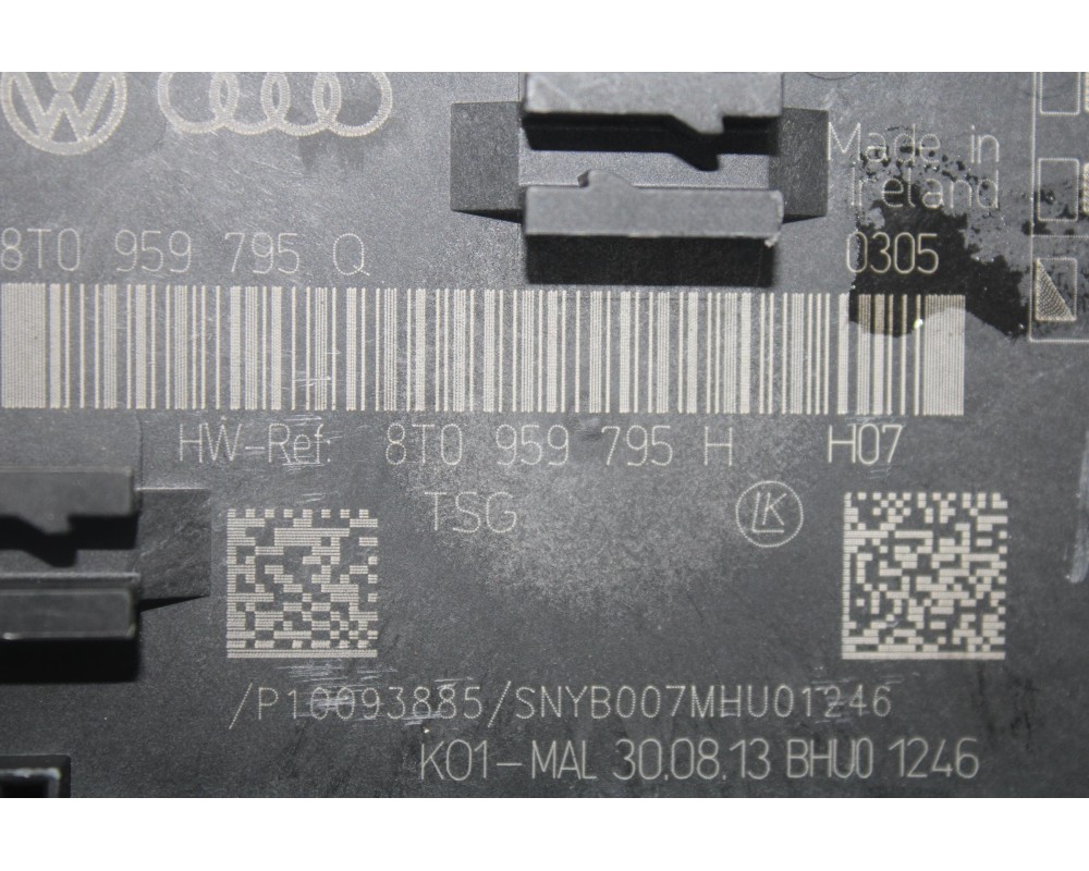 Recambio de modulo confort para audi a5 sportback (8t) 2.0 tdi (110kw) referencia OEM IAM 8T0959795H  