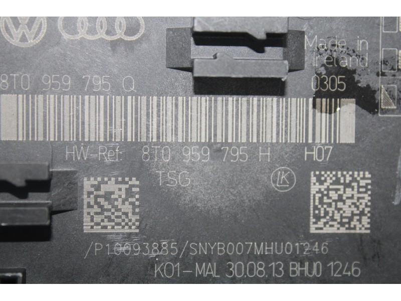 Recambio de modulo confort para audi a5 sportback (8t) 2.0 tdi (110kw) referencia OEM IAM 8T0959795H  