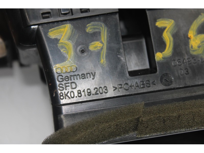 Recambio de rejilla aireadora para audi a5 sportback (8t) 2.0 tdi (110kw) referencia OEM IAM 8K0819203H  