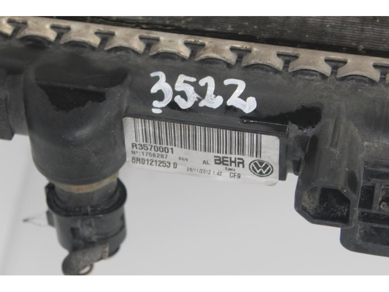 Recambio de radiador agua para volkswagen polo (6r1) advance referencia OEM IAM 6R0121253O  