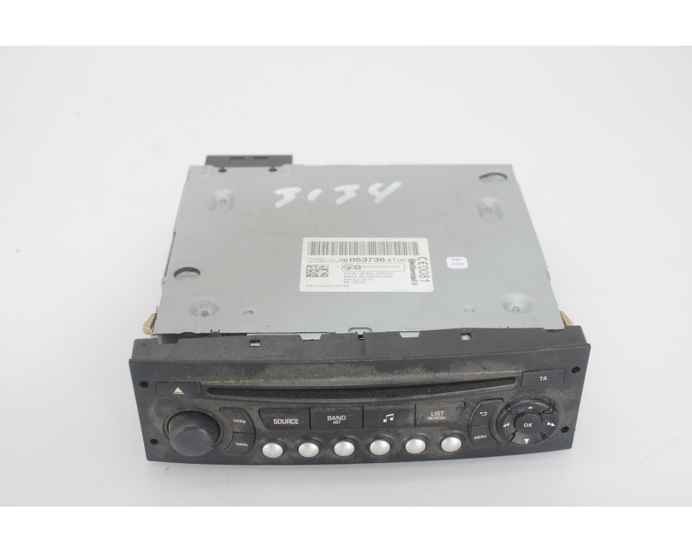 Recambio de sistema audio / radio cd para peugeot 3008 active referencia OEM IAM 98053736XT