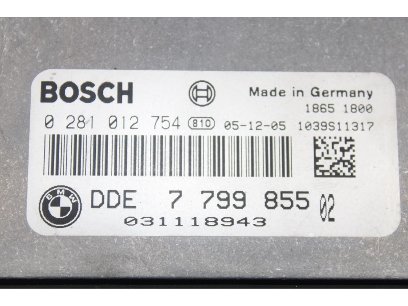 Recambio de centralita motor uce para bmw serie 1 berlina (e81/e87) 120d referencia OEM IAM 779985502  
