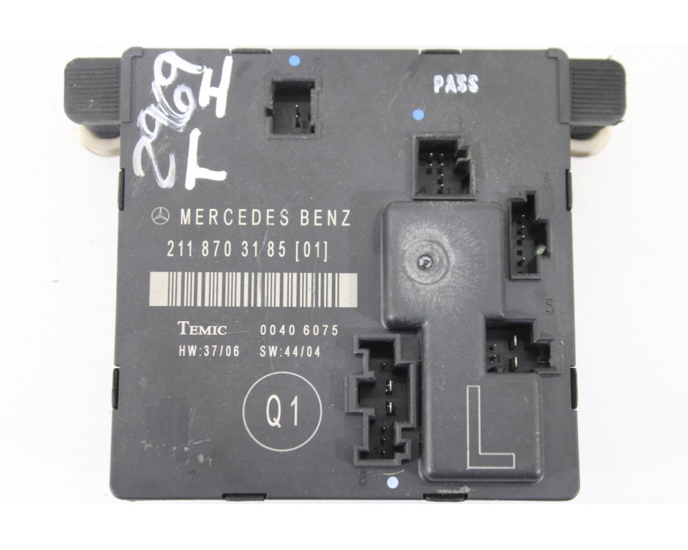 Recambio de modulo electronico para mercedes-benz clase e (w211) berlina e 280 cdi (211.020) referencia OEM IAM 2118703185TIZQ. 