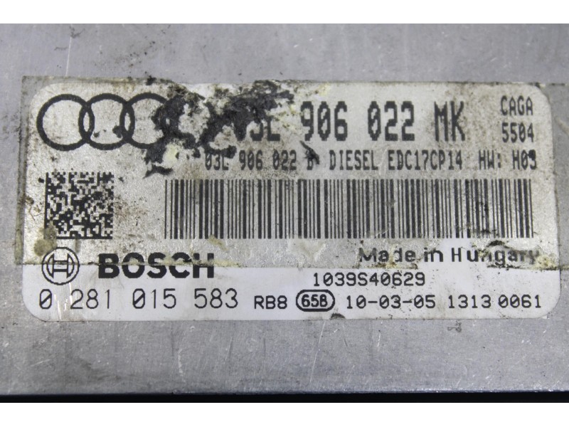 Recambio de centralita motor uce para audi a4 b8 avant (8k5) 2.0 tdi referencia OEM IAM 03L906022MK  