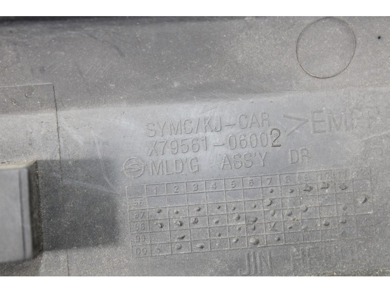 Recambio de moldura interior para ssangyong korando 2.9 tdi referencia OEM IAM X7956106002  