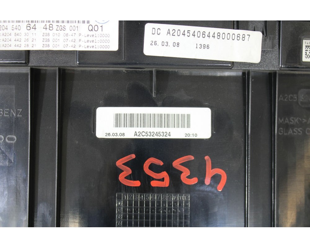 Recambio de cuadro instrumentos para mercedes-benz clase c (w204) familiar 200 t cdi (204.207) referencia OEM IAM A2C5330425  